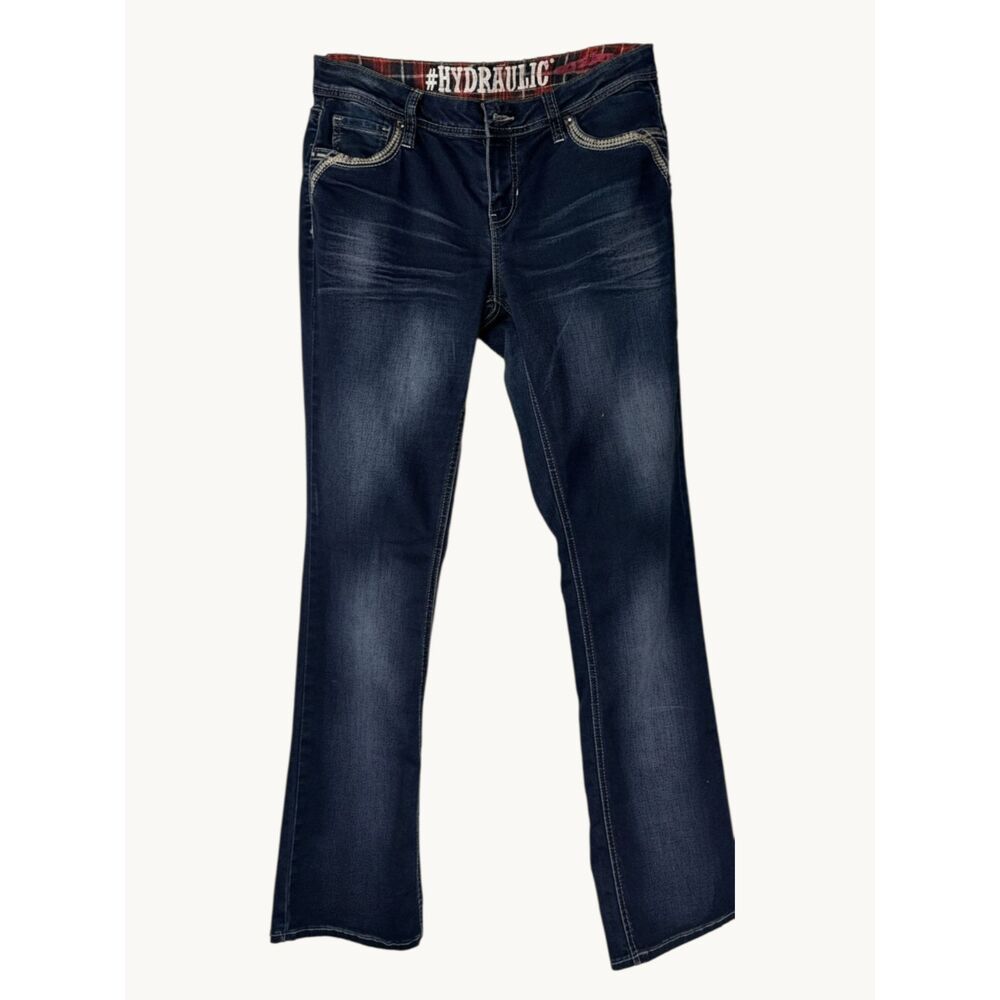 Hydraulic Lola Curvy Women's 13/14 Low-Rise Bootcut Jeans Y2K Dark Wash